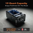 WOLFBOX 12V Car Fridge Freezer - 18L Dual-Zone Portable Electric Cooler